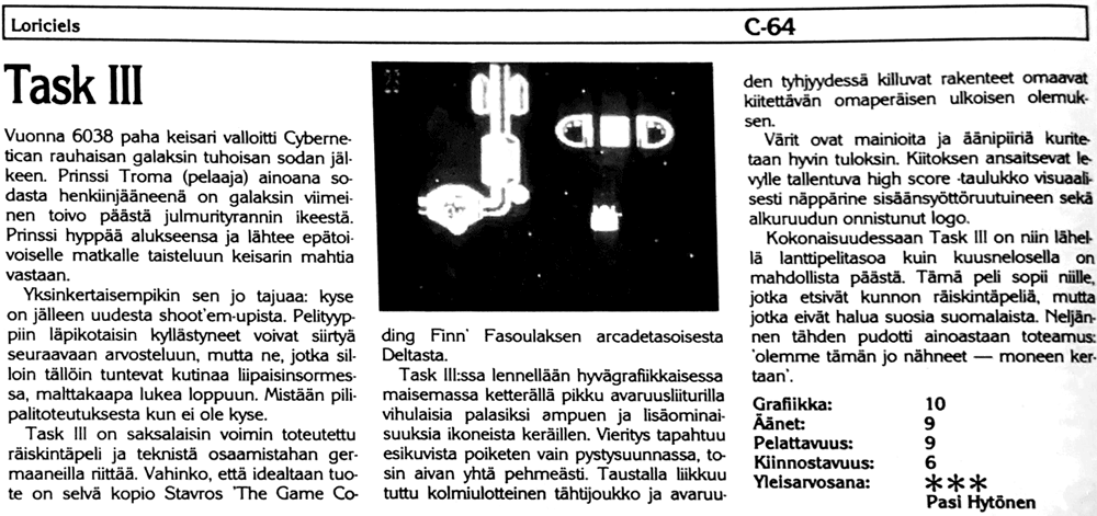 Task III